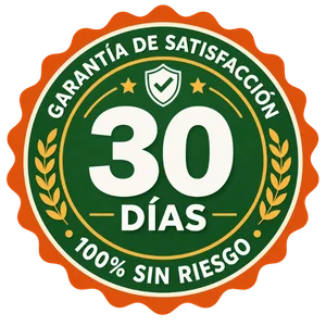 Selo de garantía de satisfacción: 30 días, 100% sin riesgo